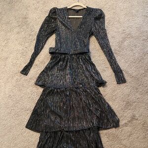 Sabina Musayev Metallic Dress